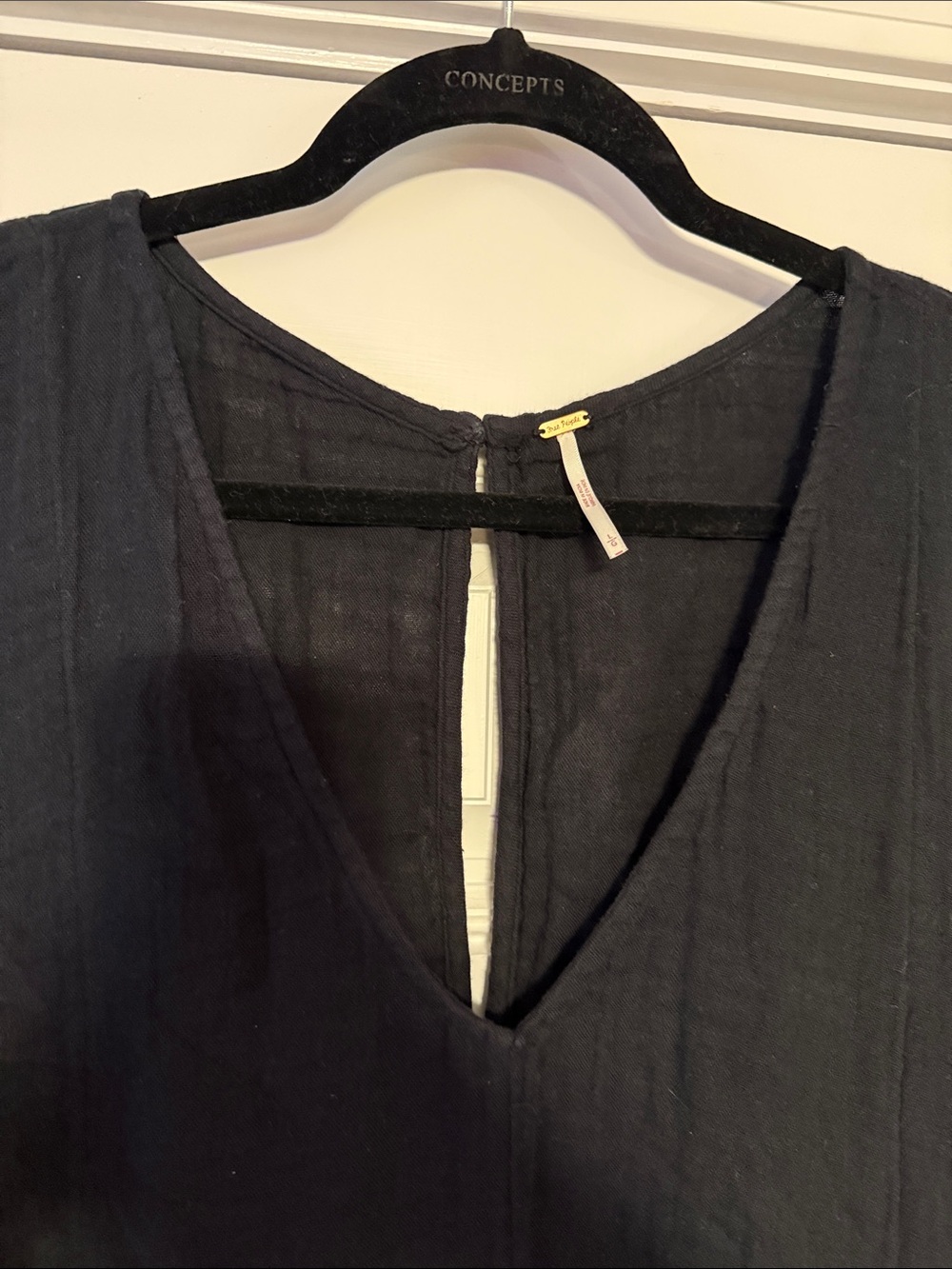 Free People Shorts Romper Black Women’s Large - Picture 2 of 4